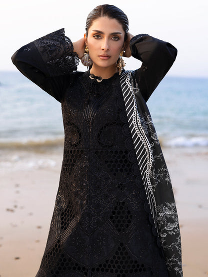 Mahnur | Sirena Luxury Lawn 25 | Sierra L Black Lawn