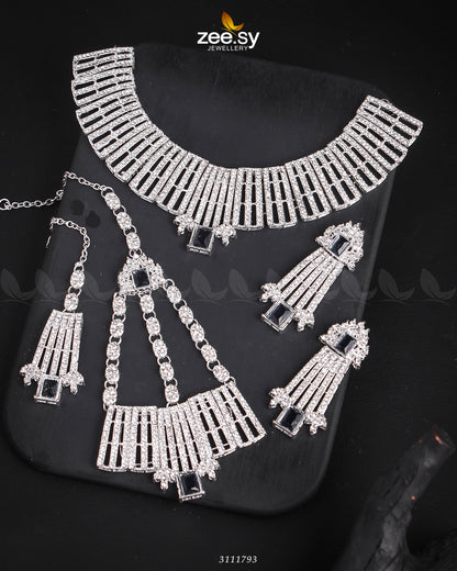 Asma's Bridal Sets Silver Blue