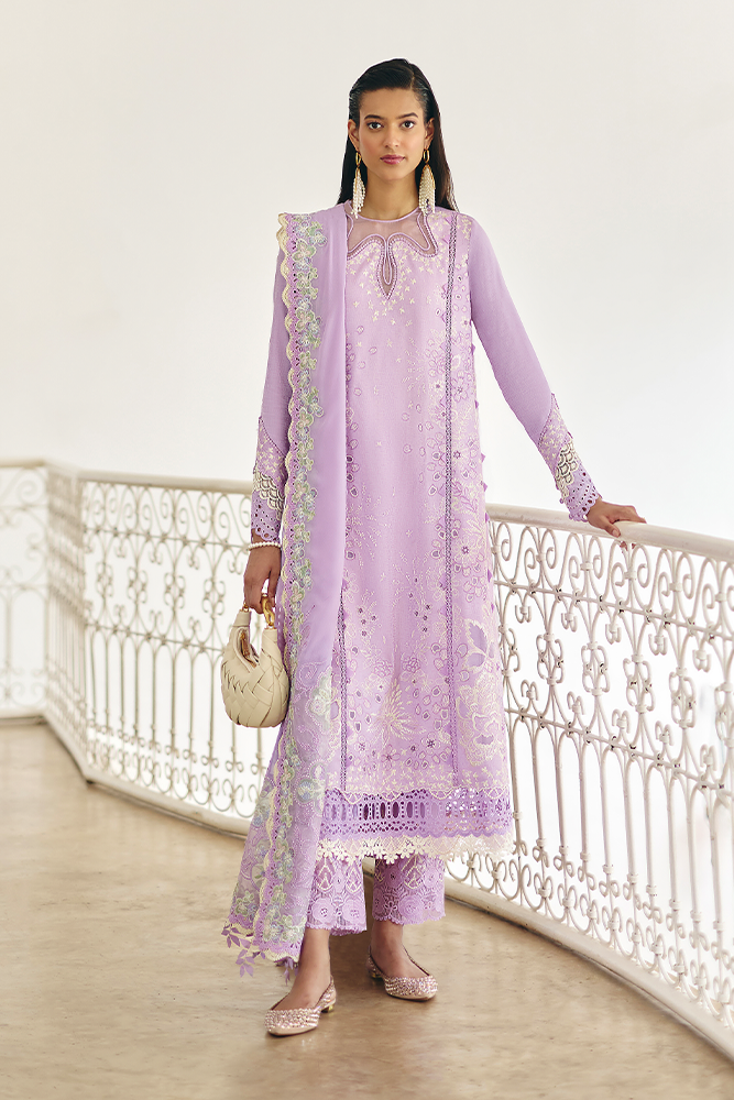 Suffuse | Casual Pret Fall 24 | ERZA S Lilac Jacquard