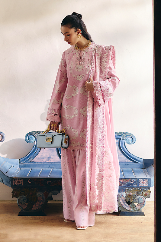Suffuse | Casual Pret Fall 24 | ALAILA XS Soft Pink Jacquard