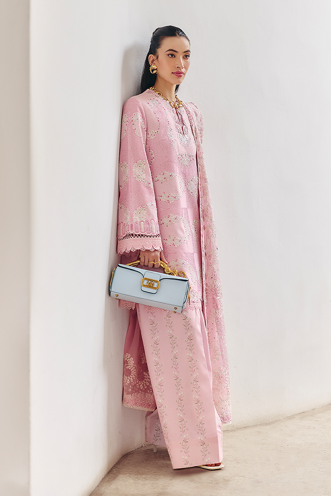 Suffuse | Casual Pret Fall 24 | ALAILA XL Soft Pink Jacquard