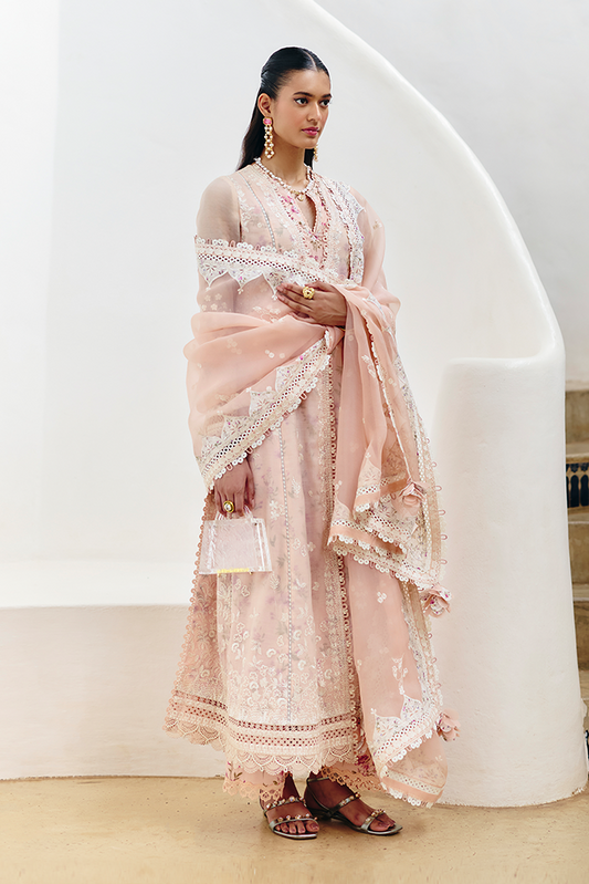 Suffuse | Casual Pret Fall 24 | SUHER XS Pale Peach Lawn
