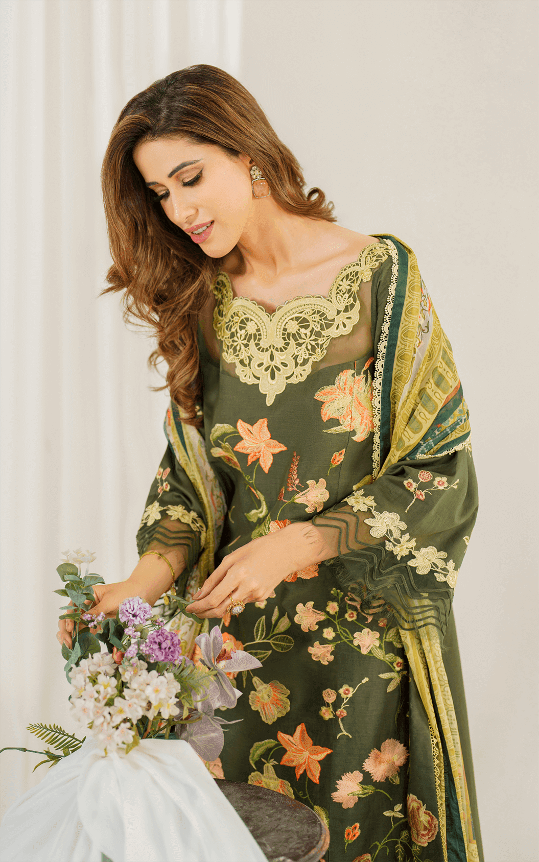 Asifa and Nabeel | Pretty in Pink Limited Edition | Sweet Pea (PP-6) - Pakistani Designer Dress - by Asifa and Nabeel | Type: Luxury - 100% Original at Saira Sultan