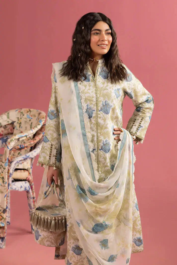 Alizeh | Sheen Lawn Prints 24 | Tesoro - Pakistani Designer Dress - by Alizeh | Type: Luxury - 100% Original at Saira Sultan