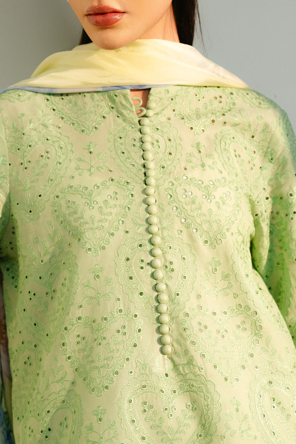 Zara Shahjahan | Coco Lawn 25 | TINA-3B M Mint Green Lawn