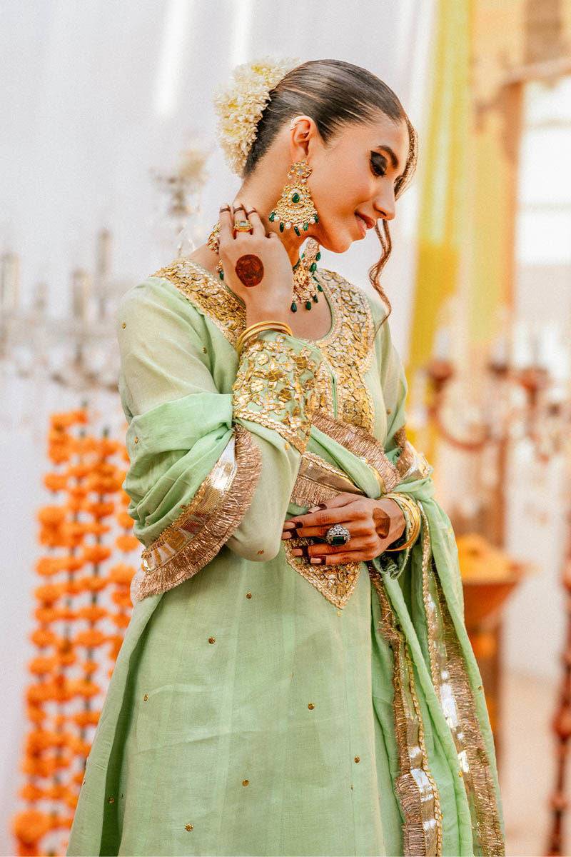 The Pink Tree Company | Gota Tikli | AARSI - Pakistani Designer Dress - by The Pink Tree Company | Type: Formal - 100% Original at Saira Sultan
