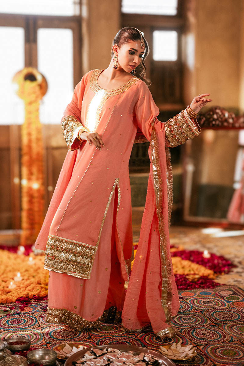 The Pink Tree Company | Gota Tikli | CHAMPA KALI - Pakistani Designer Dress - by The Pink Tree Company | Type: Formal - 100% Original at Saira Sultan