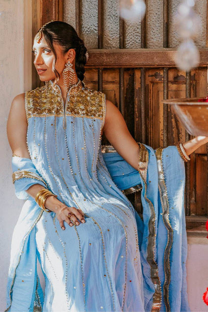 The Pink Tree Company | Gota Tikli | GULLU BAND - Pakistani Designer Dress - by The Pink Tree Company | Type: Formal - 100% Original at Saira Sultan