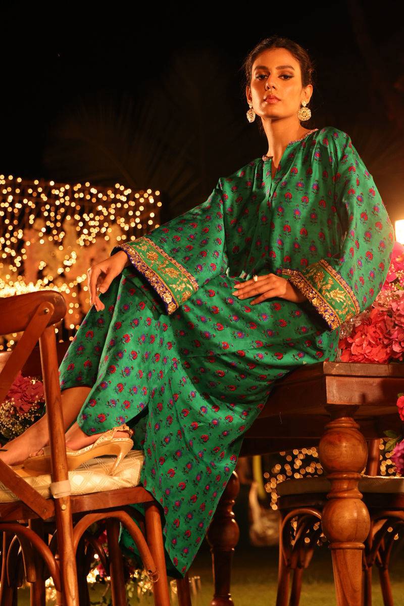 The Pink Tree Company | Wedding Wear | EMERALD - Pakistani Designer Dress - by The Pink Tree Company | Type: Formal - 100% Original at Saira Sultan