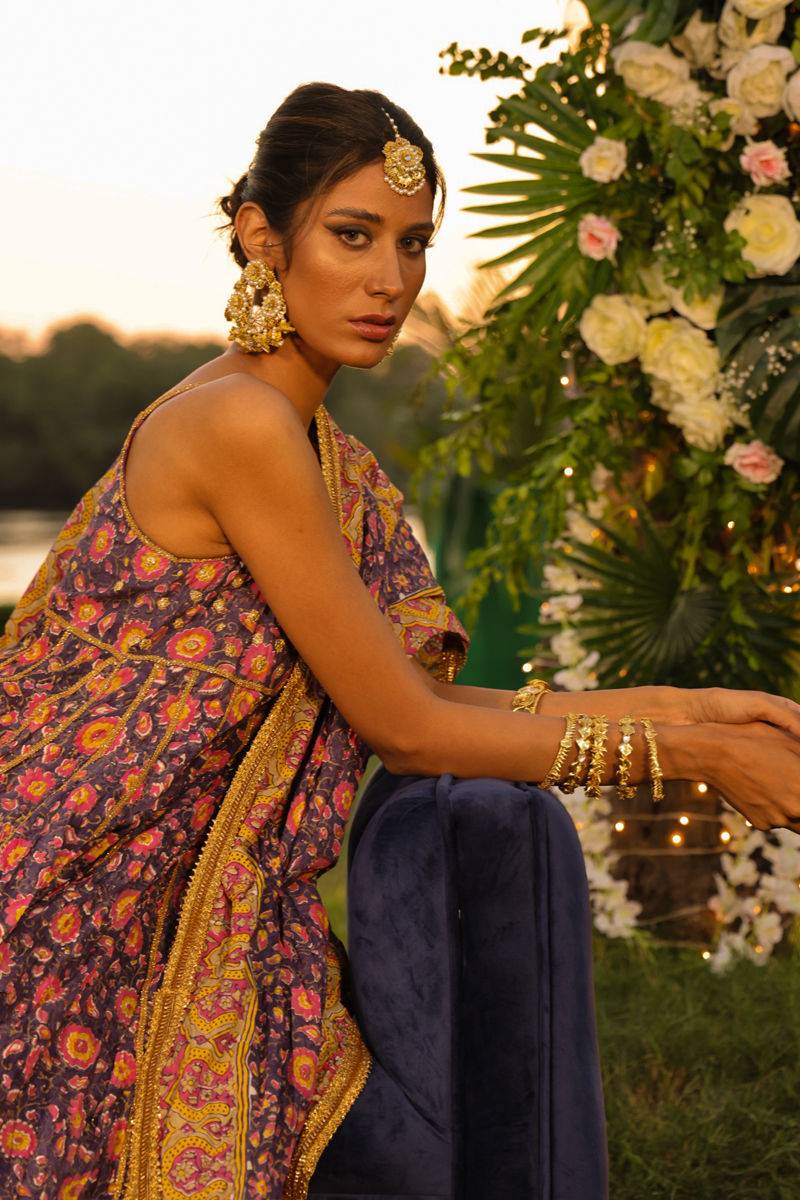 The Pink Tree Company | Wedding Wear | PLUM PASSION - Pakistani Designer Dress - by The Pink Tree Company | Type: Formal - 100% Original at Saira Sultan