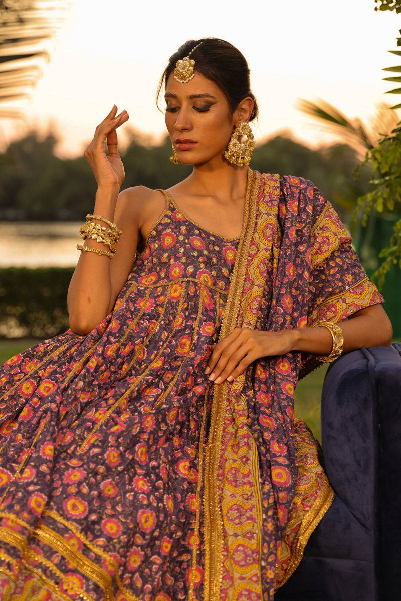 The Pink Tree Company | Wedding Wear | PLUM PASSION - Pakistani Designer Dress - by The Pink Tree Company | Type: Formal - 100% Original at Saira Sultan