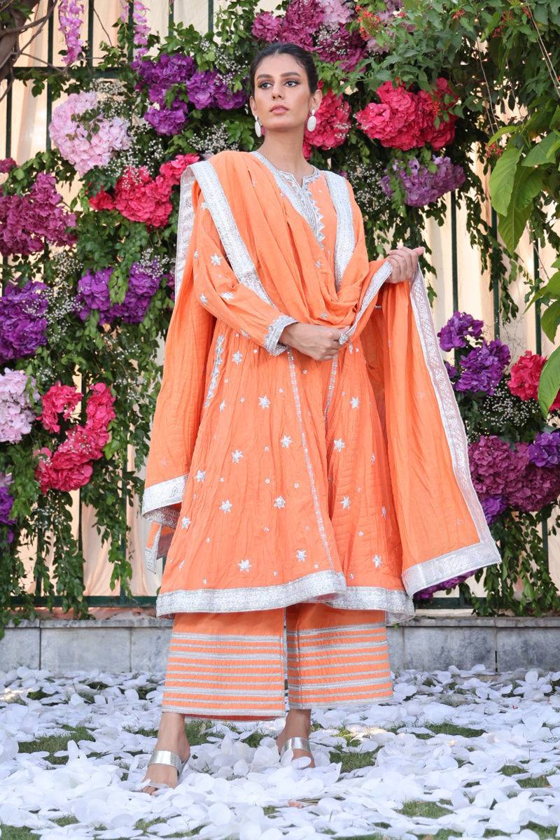 The Pink Tree Company | Wedding Wear | MORANGE - Pakistani Designer Dress - by The Pink Tree Company | Type: Formal - 100% Original at Saira Sultan