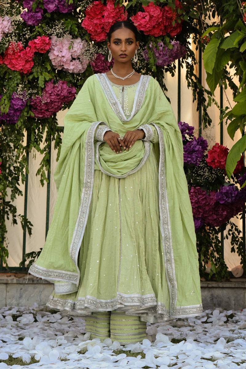 The Pink Tree Company | Wedding Wear | LEAFY BLUSH - Pakistani Designer Dress - by The Pink Tree Company | Type: Formal - 100% Original at Saira Sultan