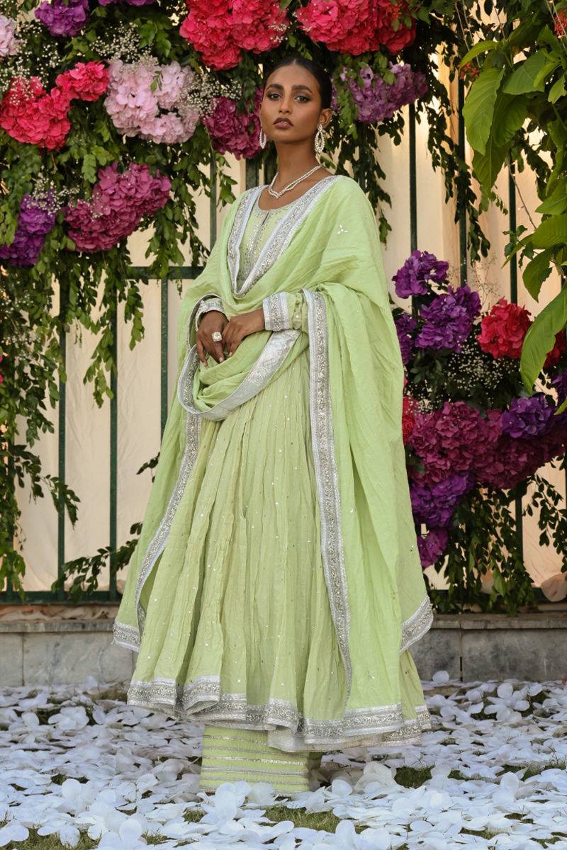 The Pink Tree Company | Wedding Wear | LEAFY BLUSH - Pakistani Designer Dress - by The Pink Tree Company | Type: Formal - 100% Original at Saira Sultan