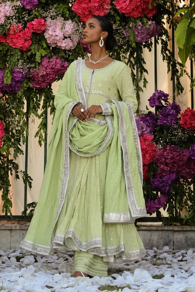 The Pink Tree Company | Wedding Wear | LEAFY BLUSH - Pakistani Designer Dress - by The Pink Tree Company | Type: Formal - 100% Original at Saira Sultan