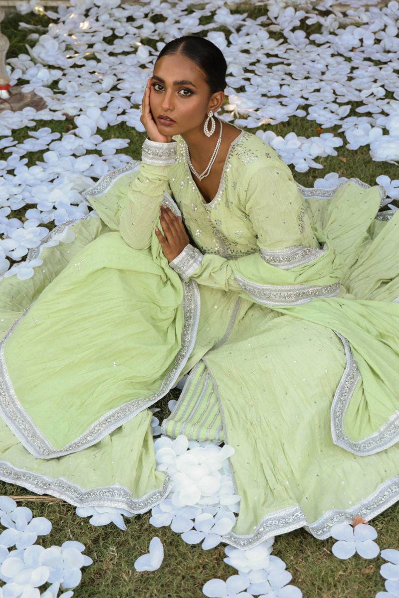 The Pink Tree Company | Wedding Wear | LEAFY BLUSH - Pakistani Designer Dress - by The Pink Tree Company | Type: Formal - 100% Original at Saira Sultan