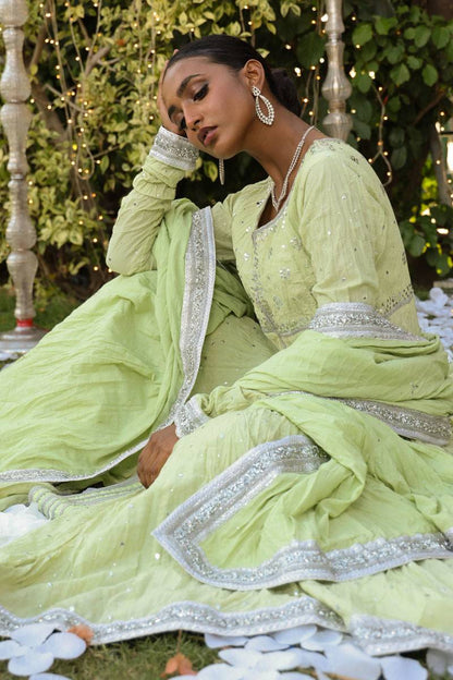 The Pink Tree Company | Wedding Wear | LEAFY BLUSH - Pakistani Designer Dress - by The Pink Tree Company | Type: Formal - 100% Original at Saira Sultan