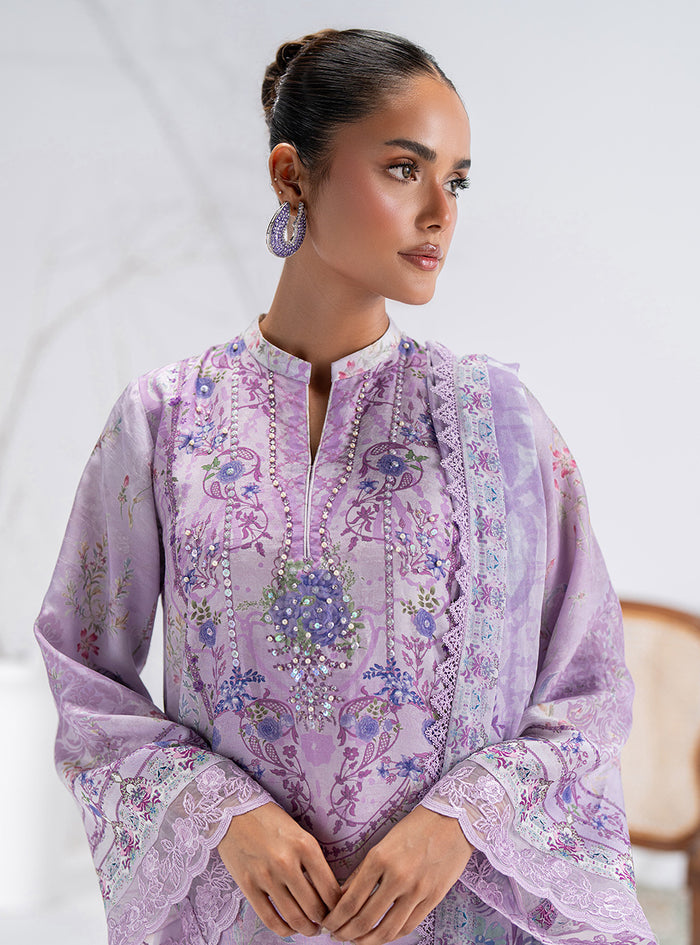 Zainab Chottani | Eid Pret 25 | Mirai L Light Lavender Silk