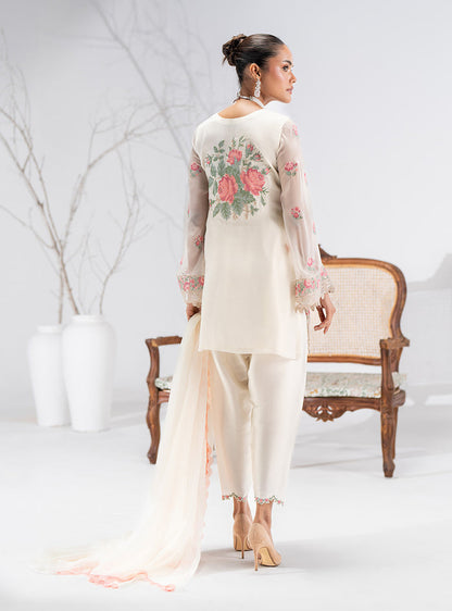 Zainab Chottani | Eid Pret 25 | Avia S Milk White Silk