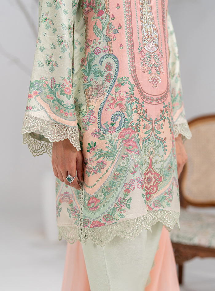 Zainab Chottani | Eid Pret 25 | Rina L Mint Green Silk