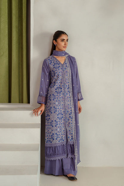 Taana Baana | Manzil Winter | B3400A XS Light Lavender Karandi