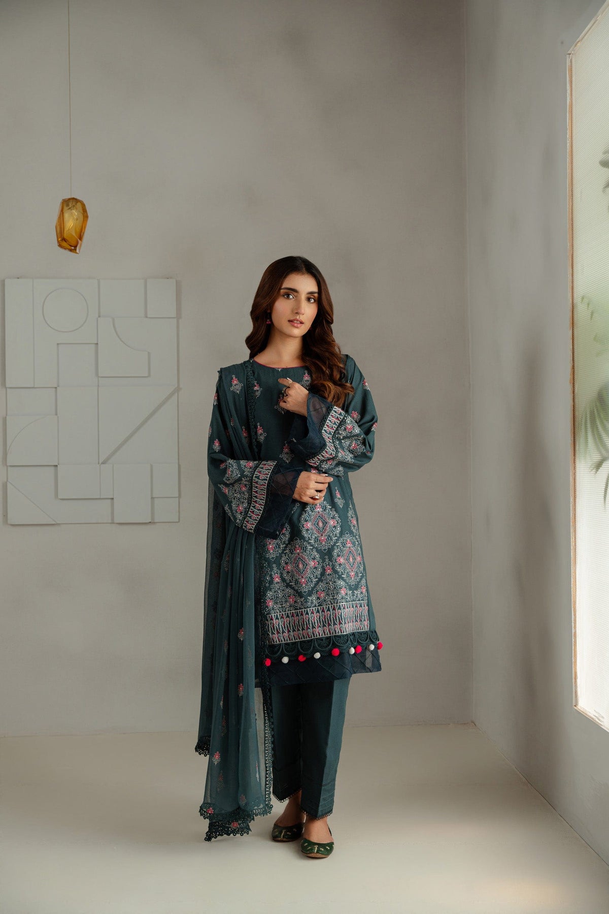 Taana Baana | Manzil Winter | C3414B L Zinc Karandi