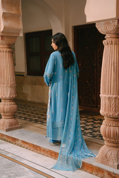 Taana Baana | Manzil Winter | M3403A S Sky Blue Karandi