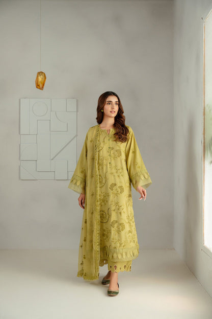 Taana Baana | Manzil Winter | C3416A XS Parrot Green Karandi