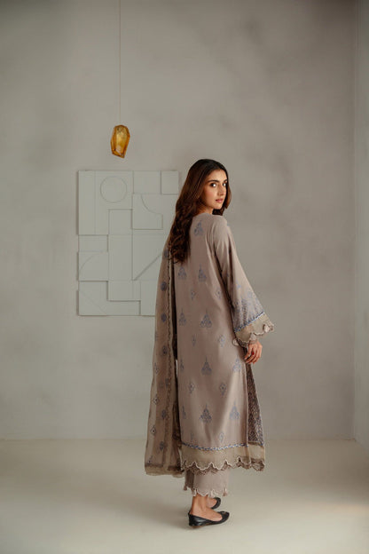 Taana Baana | Manzil Winter | C3415A S Cloud Gray Karandi