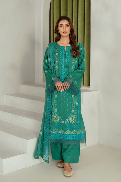 Taana Baana | Manzil Winter | S3392 XS Emerald Green Karandi