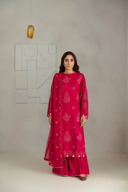 Taana Baana | Manzil Winter | B3397 XS Carrot Pink Karandi