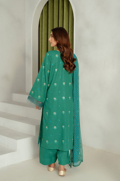Taana Baana | Manzil Winter | S3392 S Emerald Green Karandi
