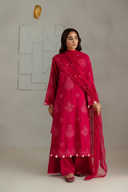 Taana Baana | Manzil Winter | B3397 M Carrot Pink Karandi