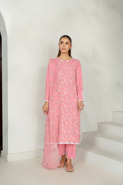 Taana Baana | Manzil Winter | M3405A XS Baby Pink Karandi