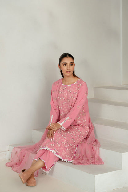 Taana Baana | Manzil Winter | M3405A L Baby Pink Karandi