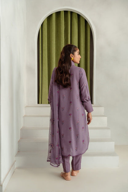 Taana Baana | Manzil Winter | M3407B S Purple Gray Karandi