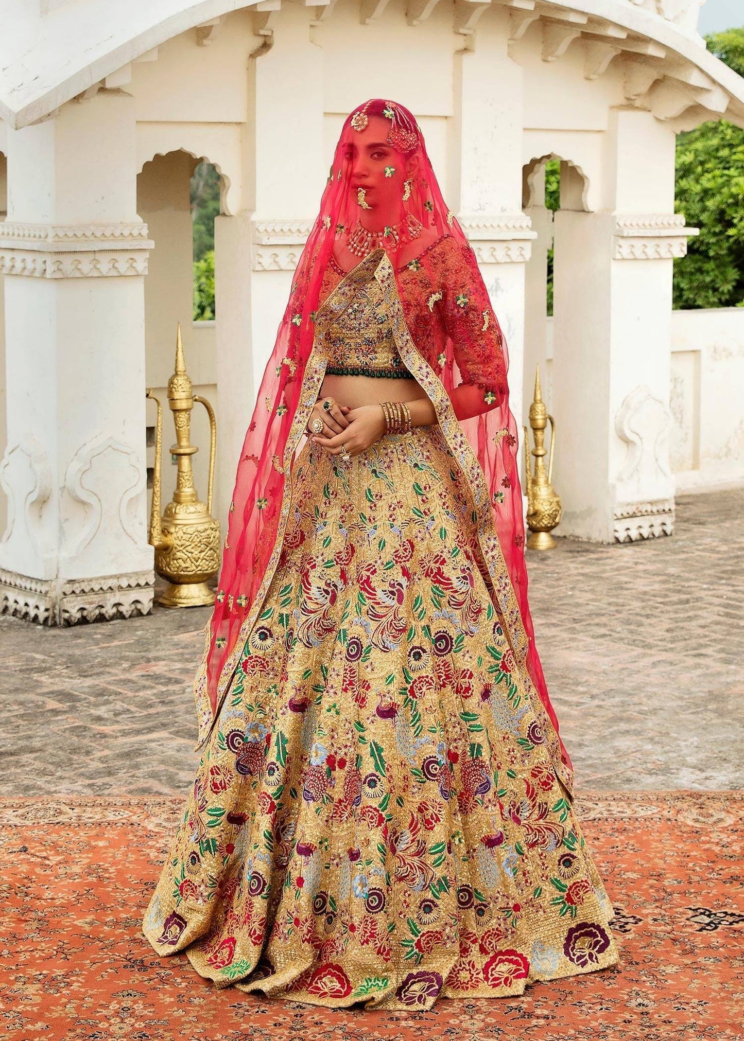 Waqas Shah | Taj Mahal | HUSNA BANO - Pakistani Designer Dress - by Waqas Shah | Type: Bridal - 100% Original at Saira Sultan
