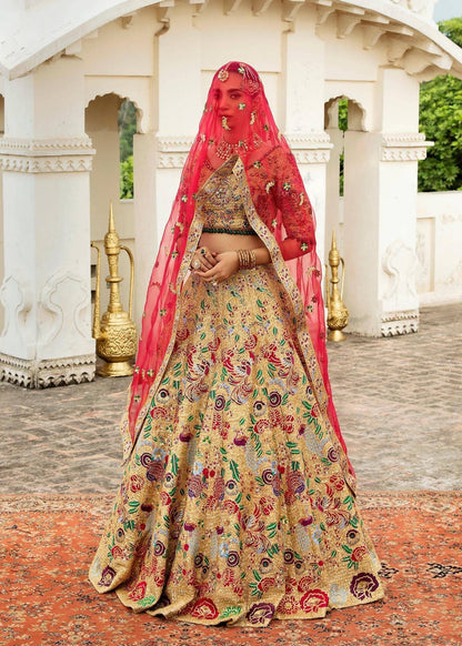 Waqas Shah | Taj Mahal | HUSNA BANO - Pakistani Designer Dress - by Waqas Shah | Type: Bridal - 100% Original at Saira Sultan