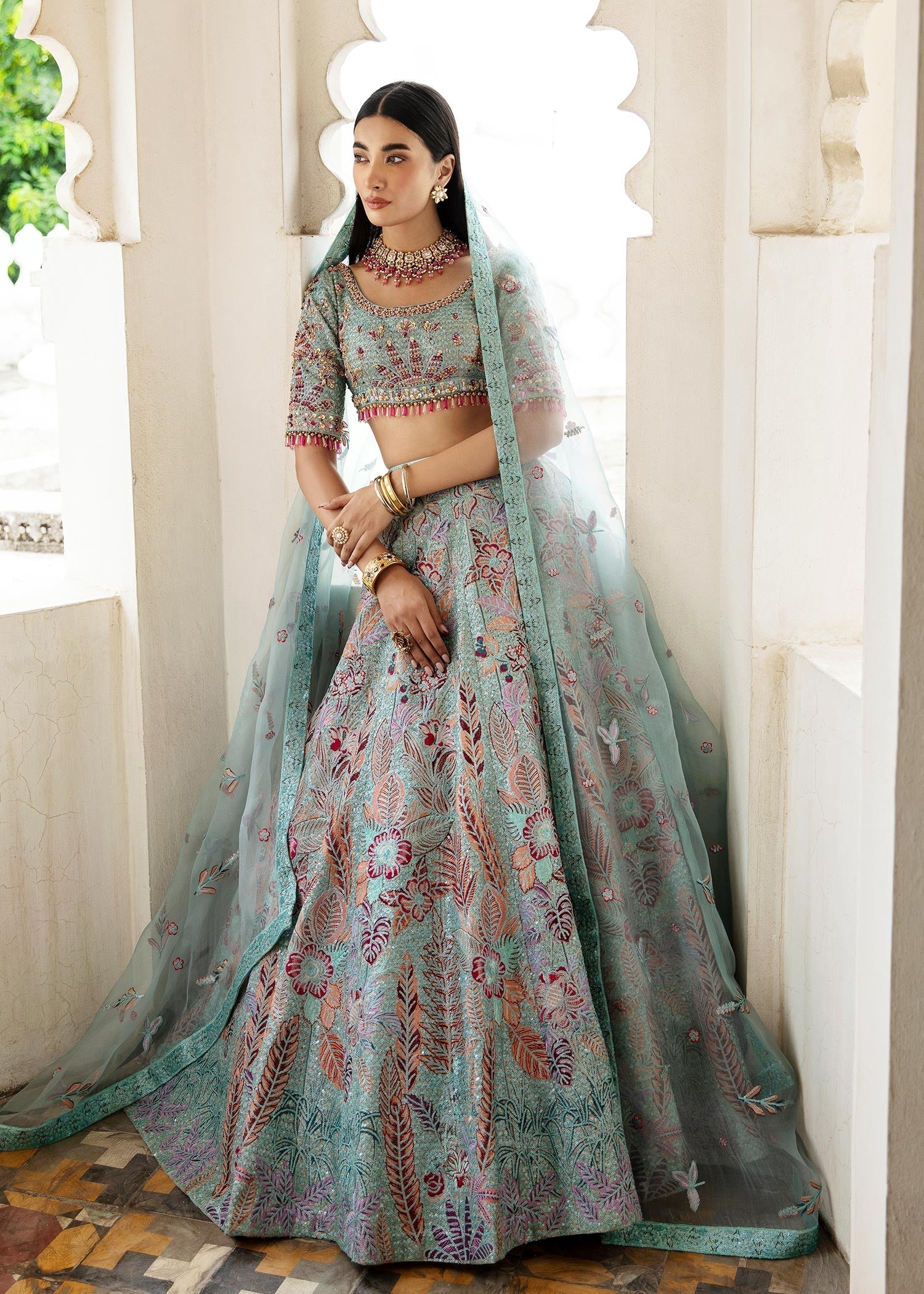 Waqas Shah | Taj Mahal | FIROZA BANO - Pakistani Designer Dress - by Waqas Shah | Type: Formal - 100% Original at Saira Sultan