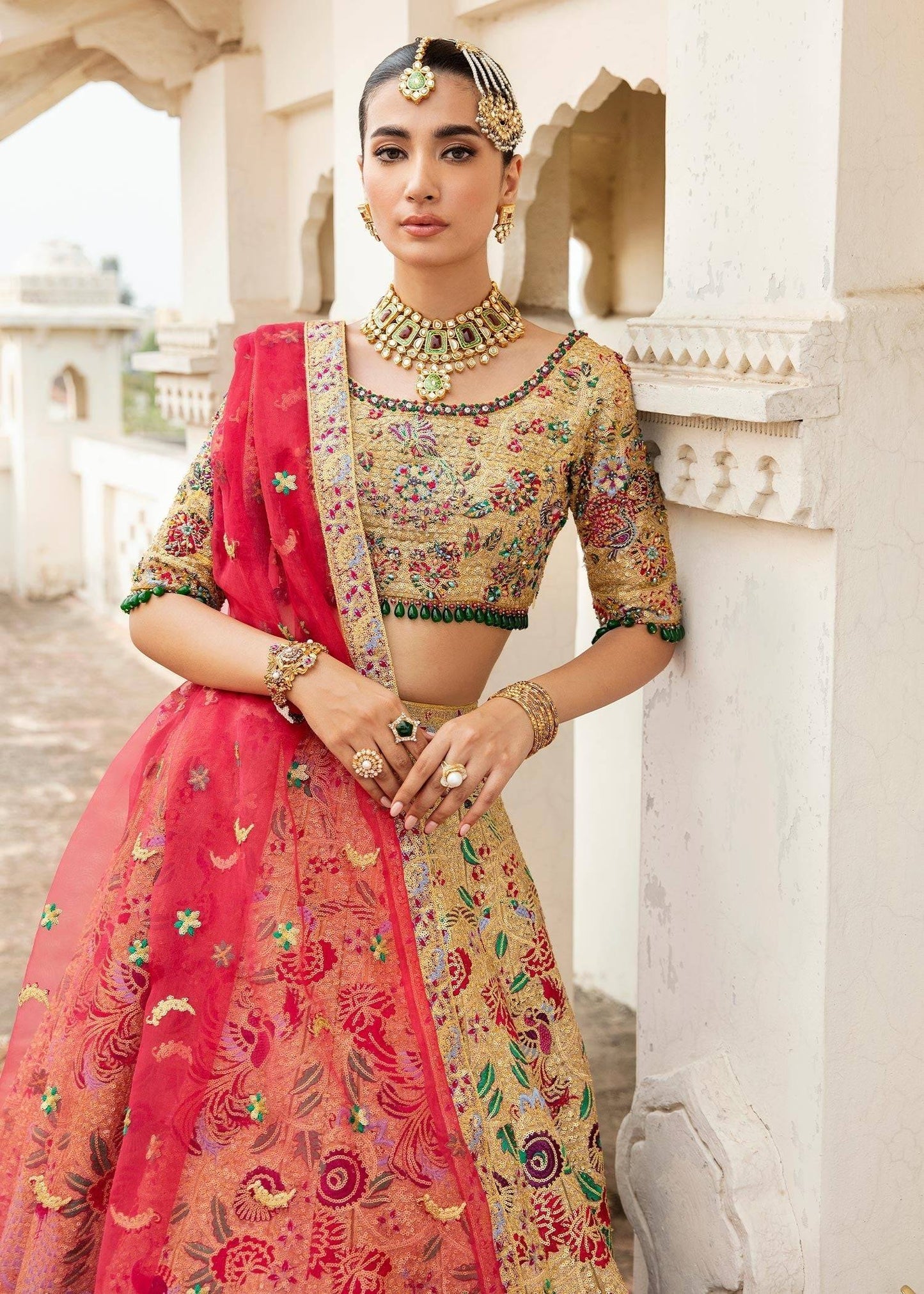Waqas Shah | Taj Mahal | HUSNA BANO - Pakistani Designer Dress - by Waqas Shah | Type: Bridal - 100% Original at Saira Sultan