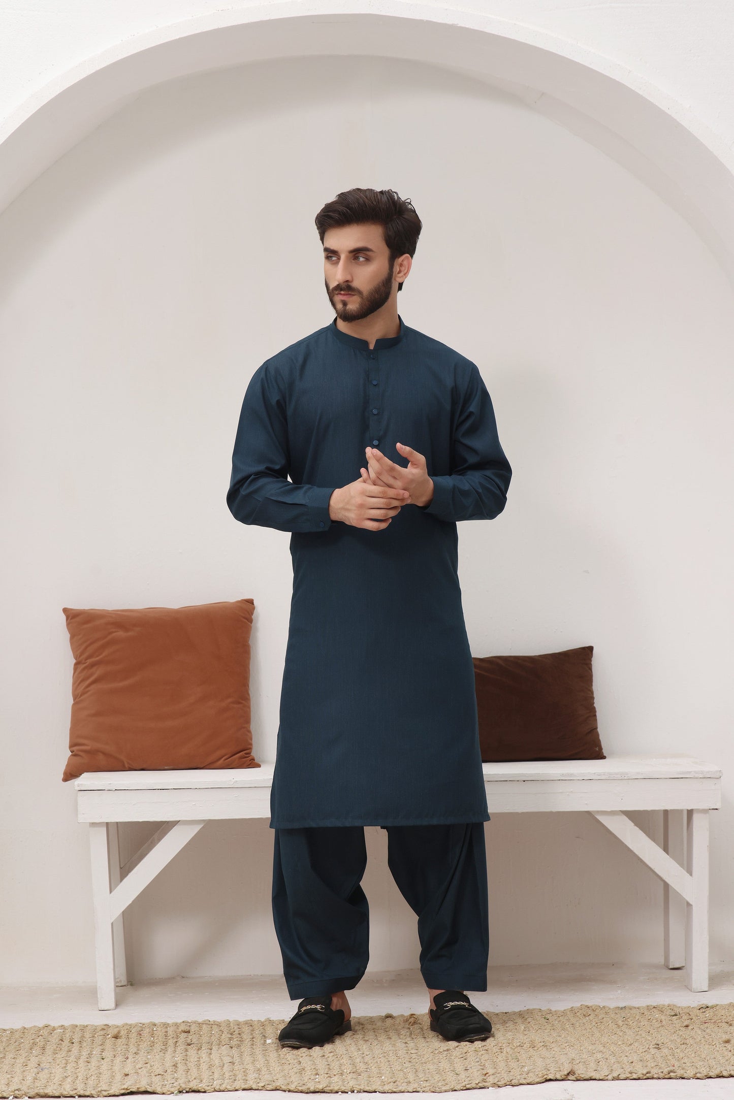 TGM | Men Fancy Wedding | Teal Lagoon (3 Piece) Medium