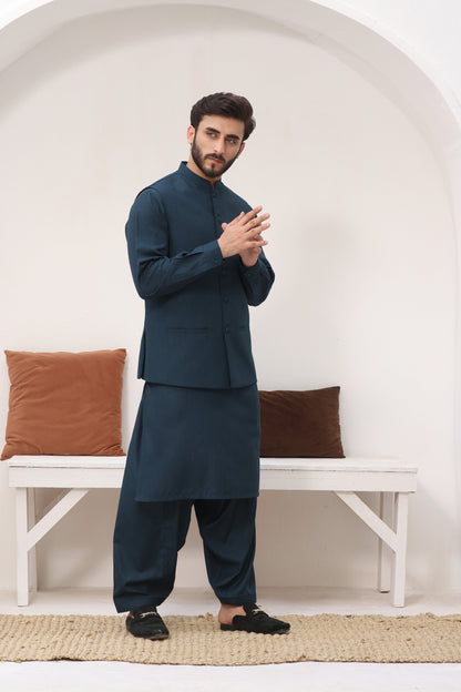 TGM | Men Fancy Wedding | Teal Lagoon (3 Piece) Large