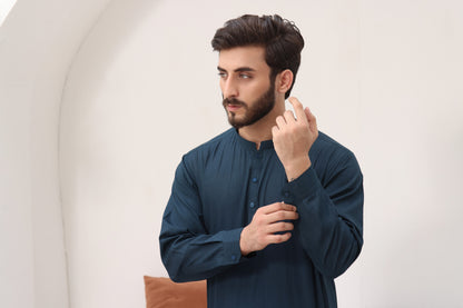 TGM | Men Fancy Wedding | Teal Lagoon (3 Piece) Small