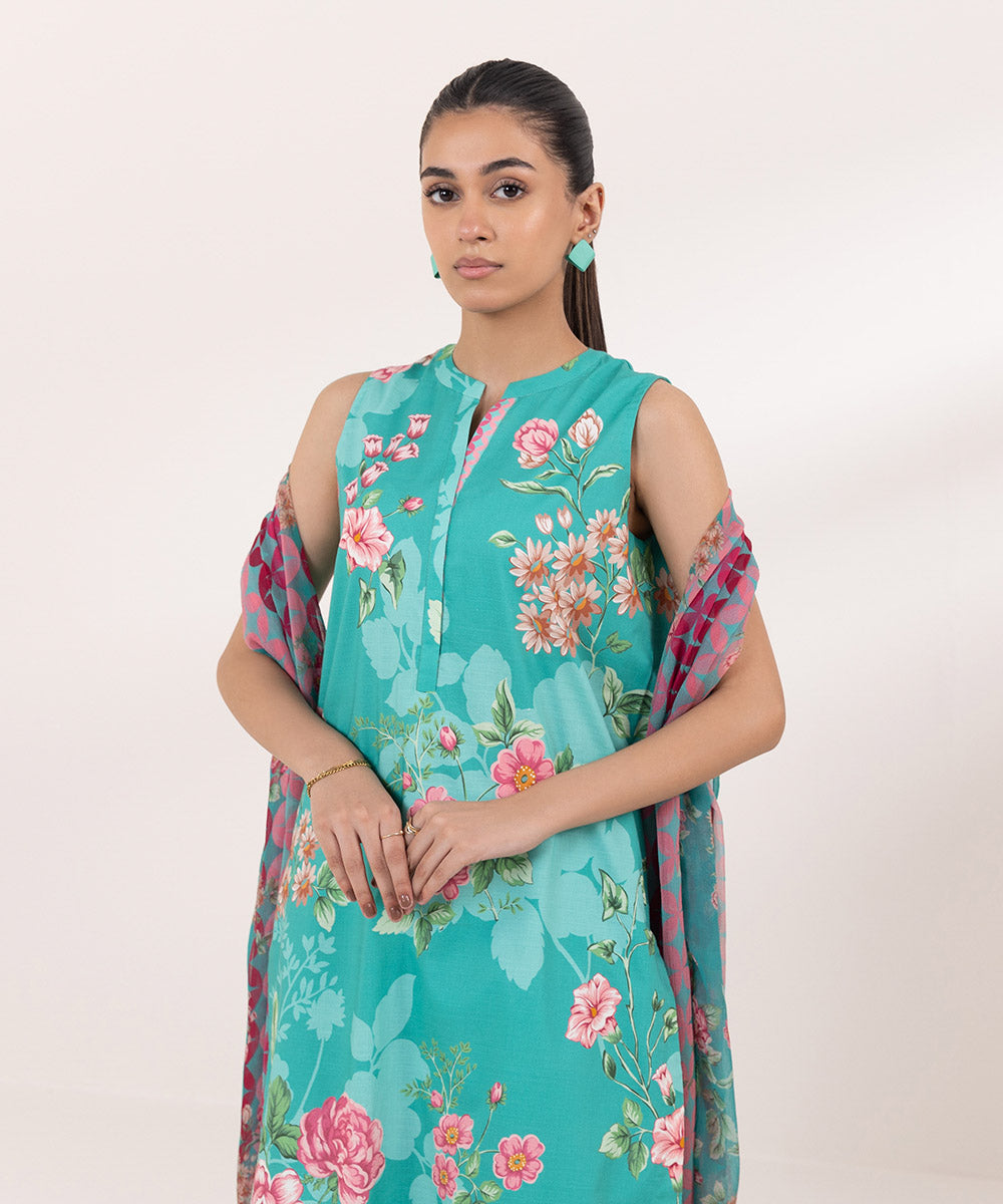 Sapphire | Intermix 2024 | Cambric Suit S-21 - Pakistani Designer Dress - by Sapphire | Type: Casuals - 100% Original at Saira Sultan