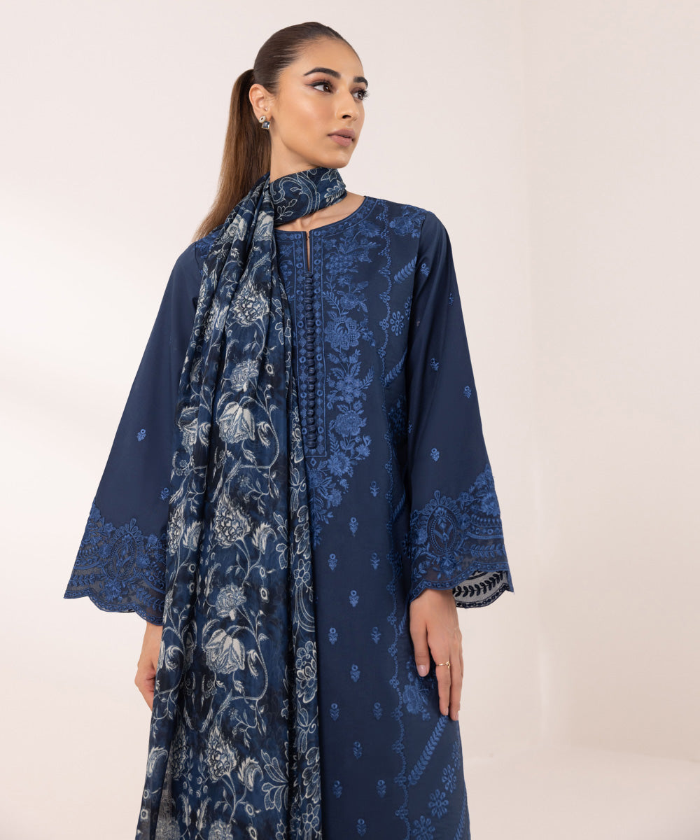 Sapphire | Intermix 2024 | Cambric Suit S-17 - Pakistani Designer Dress - by Sapphire | Type: Casuals - 100% Original at Saira Sultan