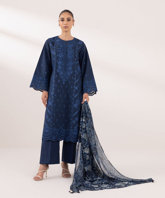 Sapphire | Intermix 2024 | Cambric Suit S-17 - Pakistani Designer Dress - by Sapphire | Type: Casuals - 100% Original at Saira Sultan