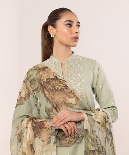 Sapphire | Intermix 2024 | Cambric Suit S-19 - Pakistani Designer Dress - by Sapphire | Type: Casuals - 100% Original at Saira Sultan
