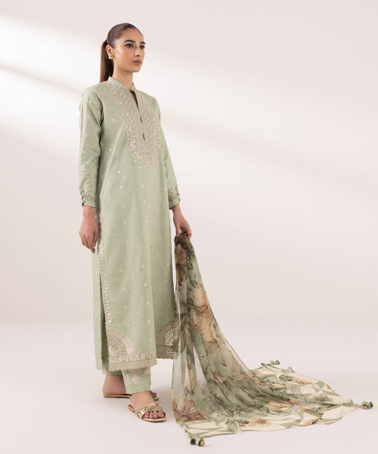 Sapphire | Intermix 2024 | Cambric Suit S-19 - Pakistani Designer Dress - by Sapphire | Type: Casuals - 100% Original at Saira Sultan