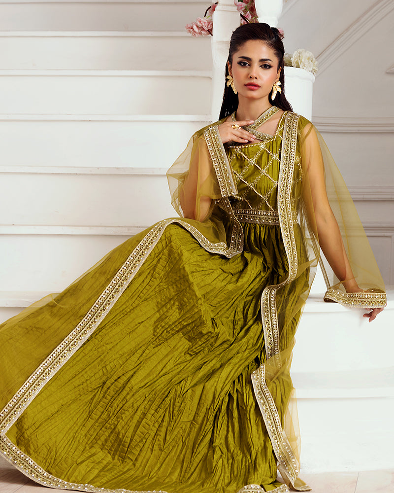 Ain | Zahra Formal Edit 25 | AN-111 L Mustard Chiffon
