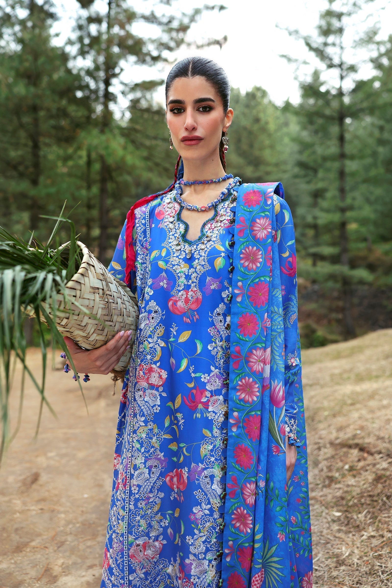 Zaha | Lawn 25 | ZAYANA (ZL25-01 B) M Blue Lawn